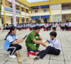 Công an Châu Thành: Tuyên truyền và trải nghiệm thực hành chữa cháy, cứu nạn cứu hộ cho học sinh Trường THPT Hoàng Văn Thụ