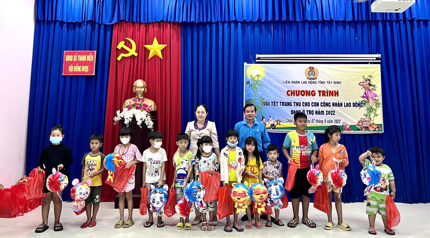 LĐLĐ tỉnh Tây Ninh: Tổ chức vui tết trung thu cho con công nhân lao động đang ở trọ năm 2022