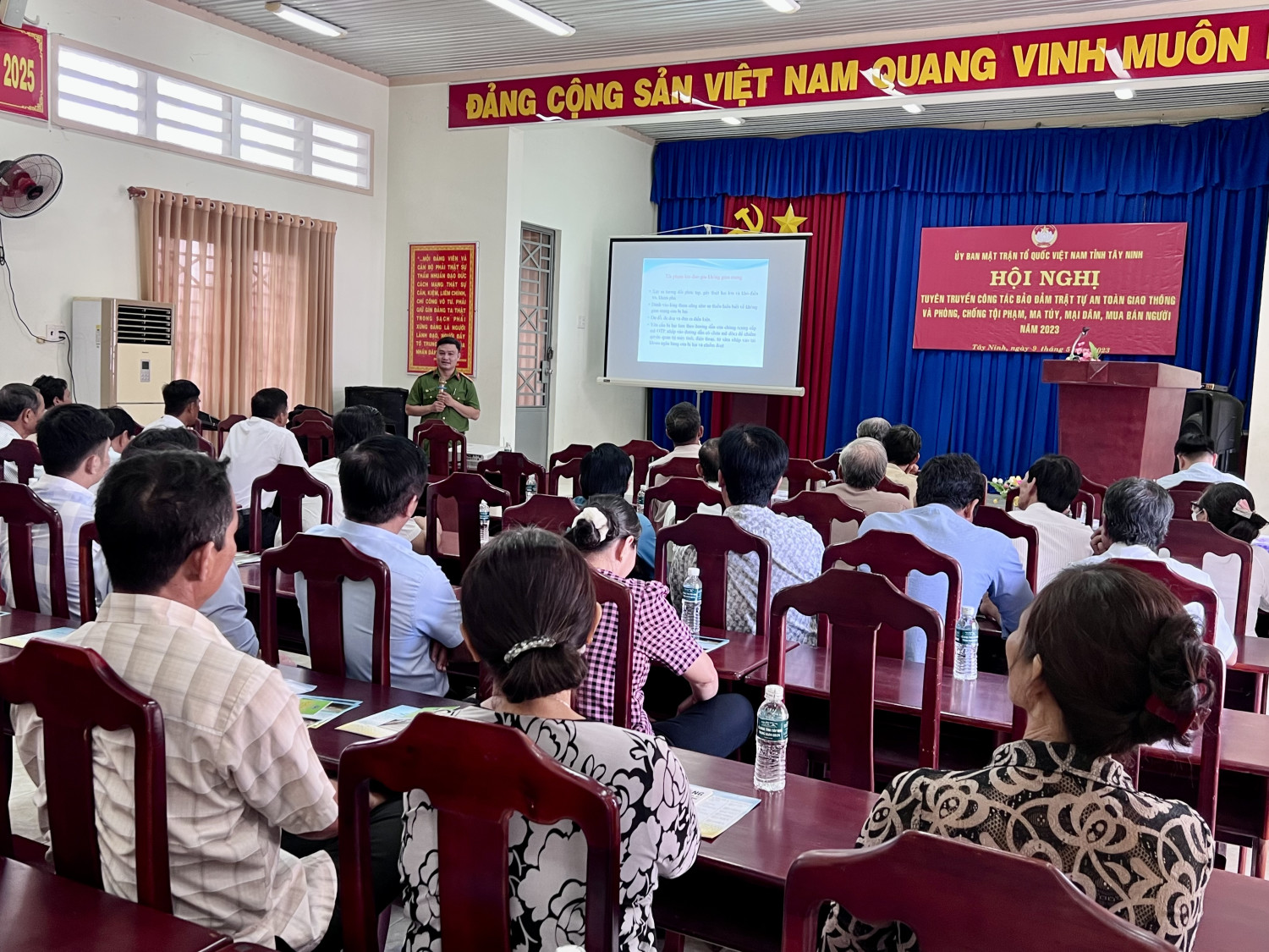 UBMTTQVN tỉnh Tây Ninh: Tuyên truyền công tác bảo đảm TTATGT và phòng, chống tội phạm, ma túy, mại dâm, mua bán người