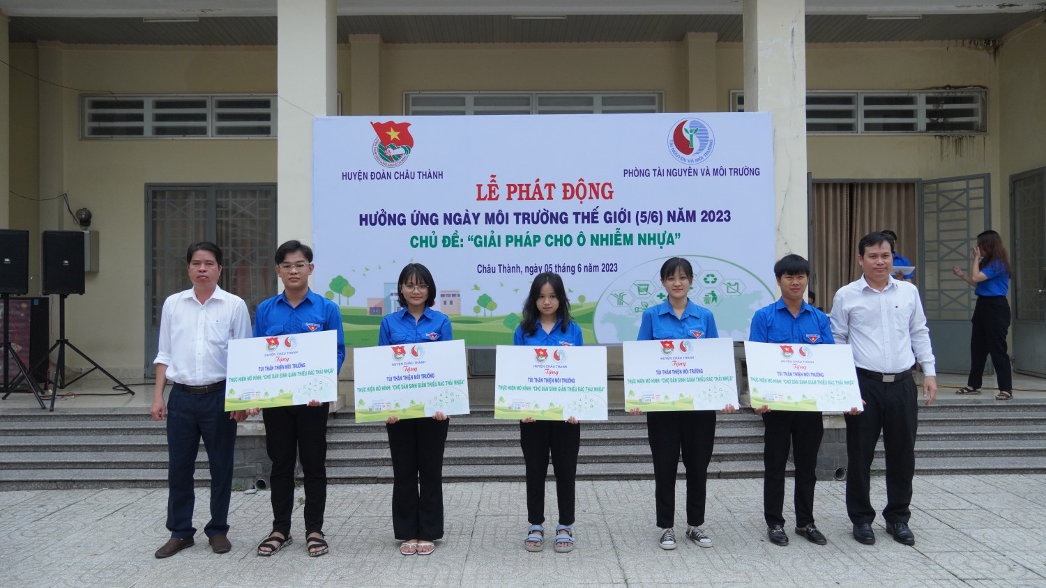 Châu Thành: Tổ chức lễ phát động hưởng ứng ngày môi trường thế giới năm 2023