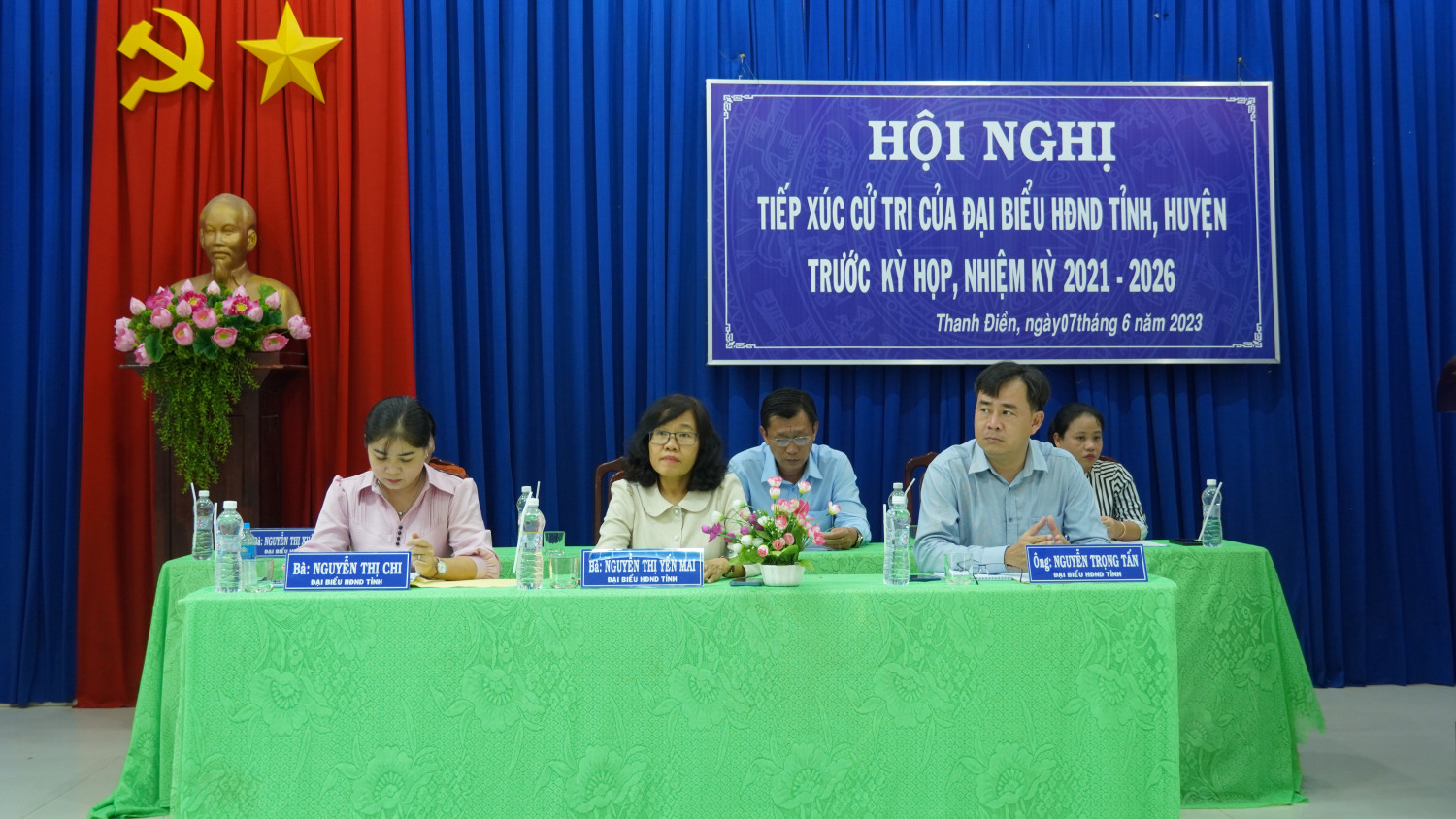 HĐND tỉnh và huyện: Tiếp xúc cử tri 2 xã Thanh Điền và An Bình