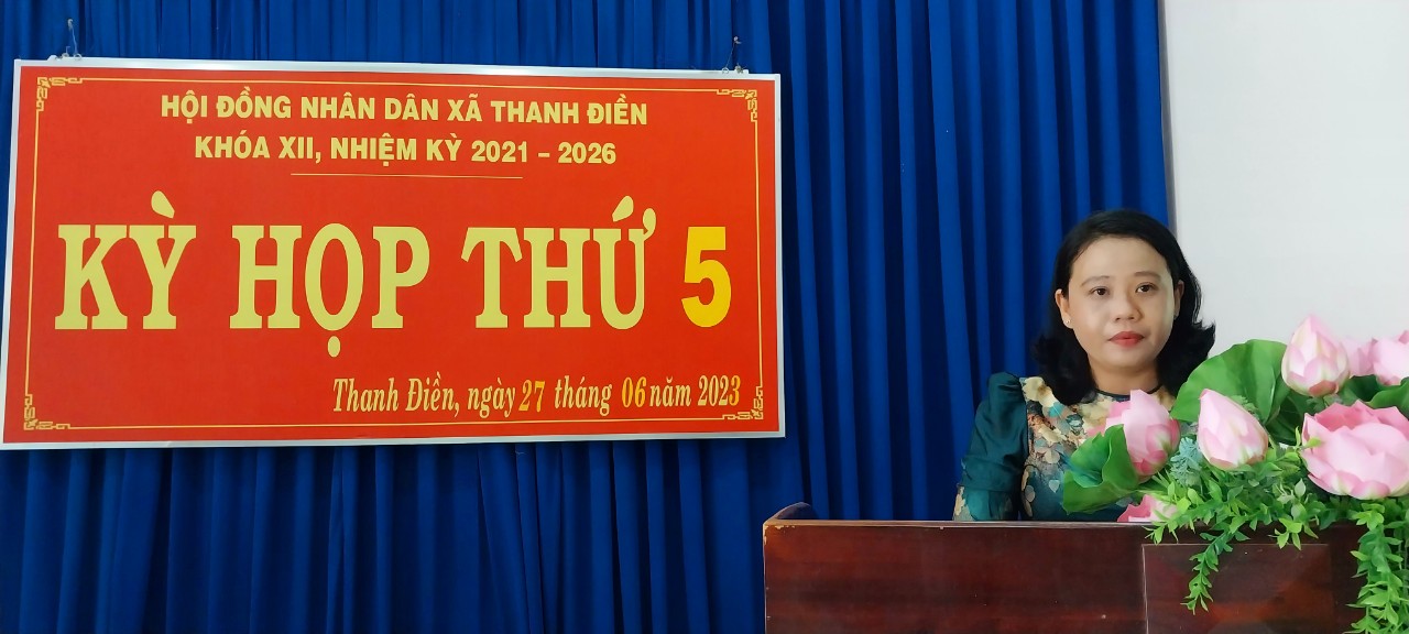 HĐND xã Thanh Điền: Tổ chức kỳ họp lần thứ 5, Khoá XII
