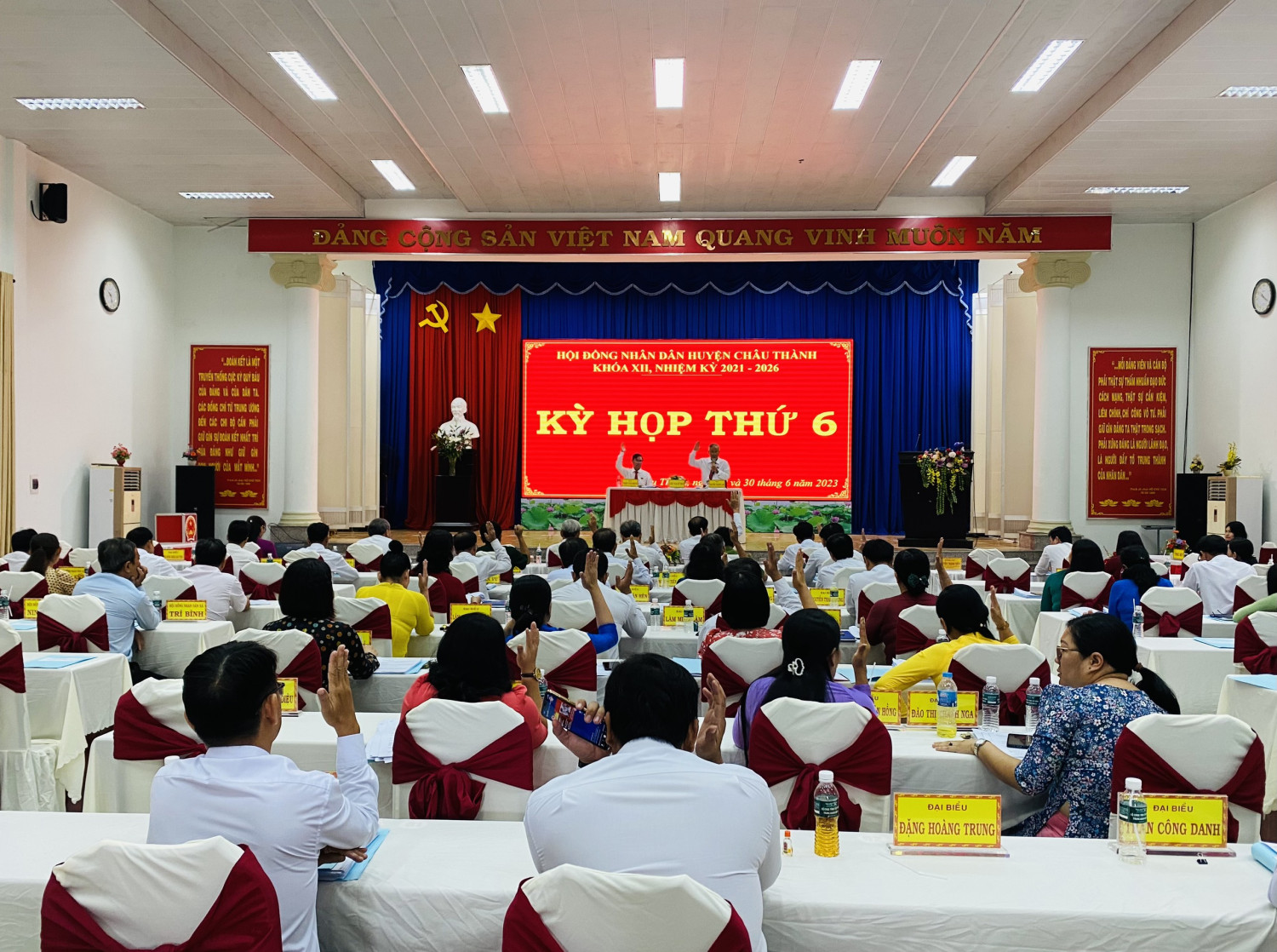 HĐND huyện Châu Thành: Tiến hành kỳ họp thứ 6, khoá XII, nhiệm kỳ 2021-2026