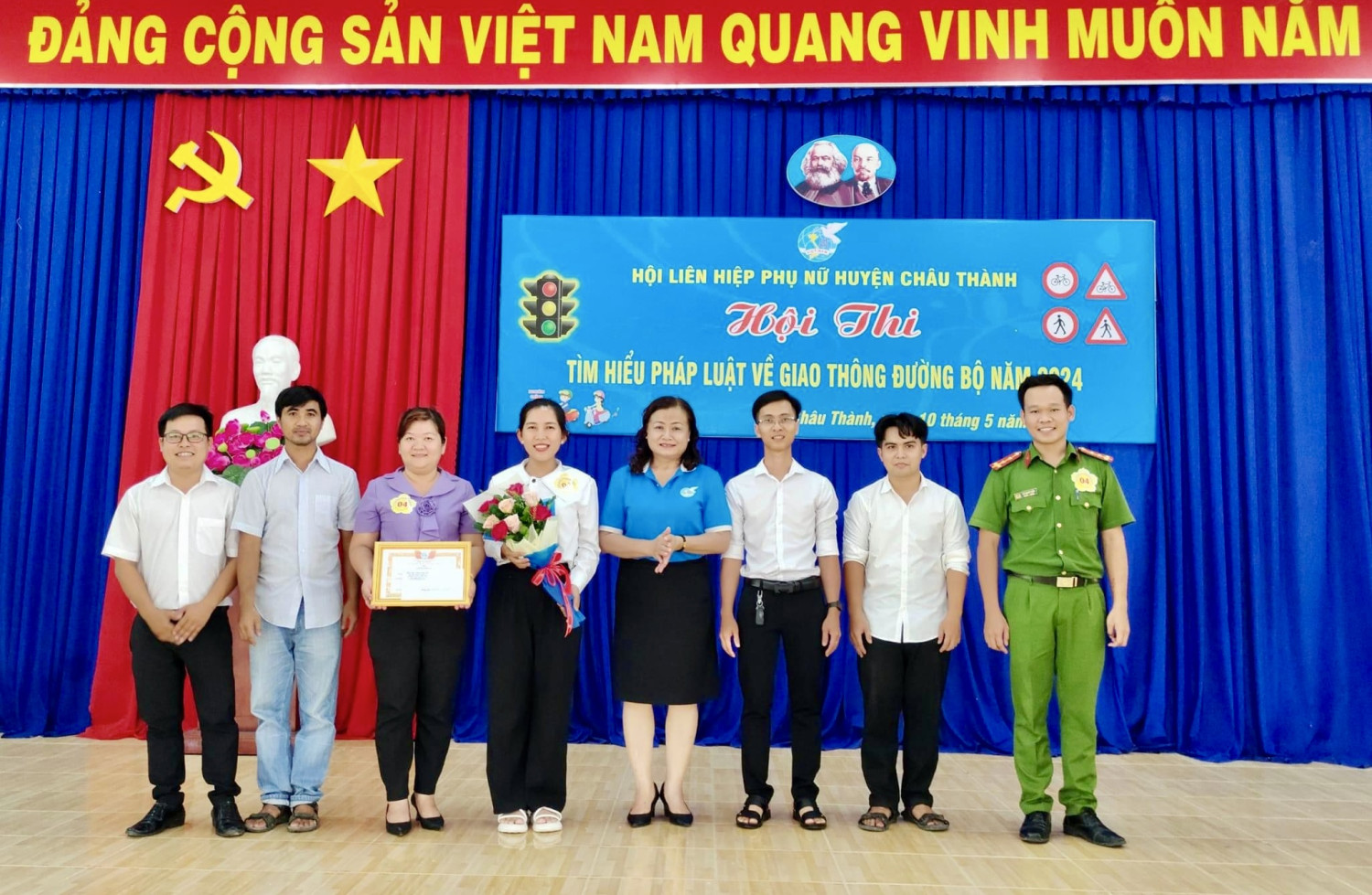 Châu Thành: Hội thi “Tìm hiểu pháp luật giao thông đường bộ”năm 2024