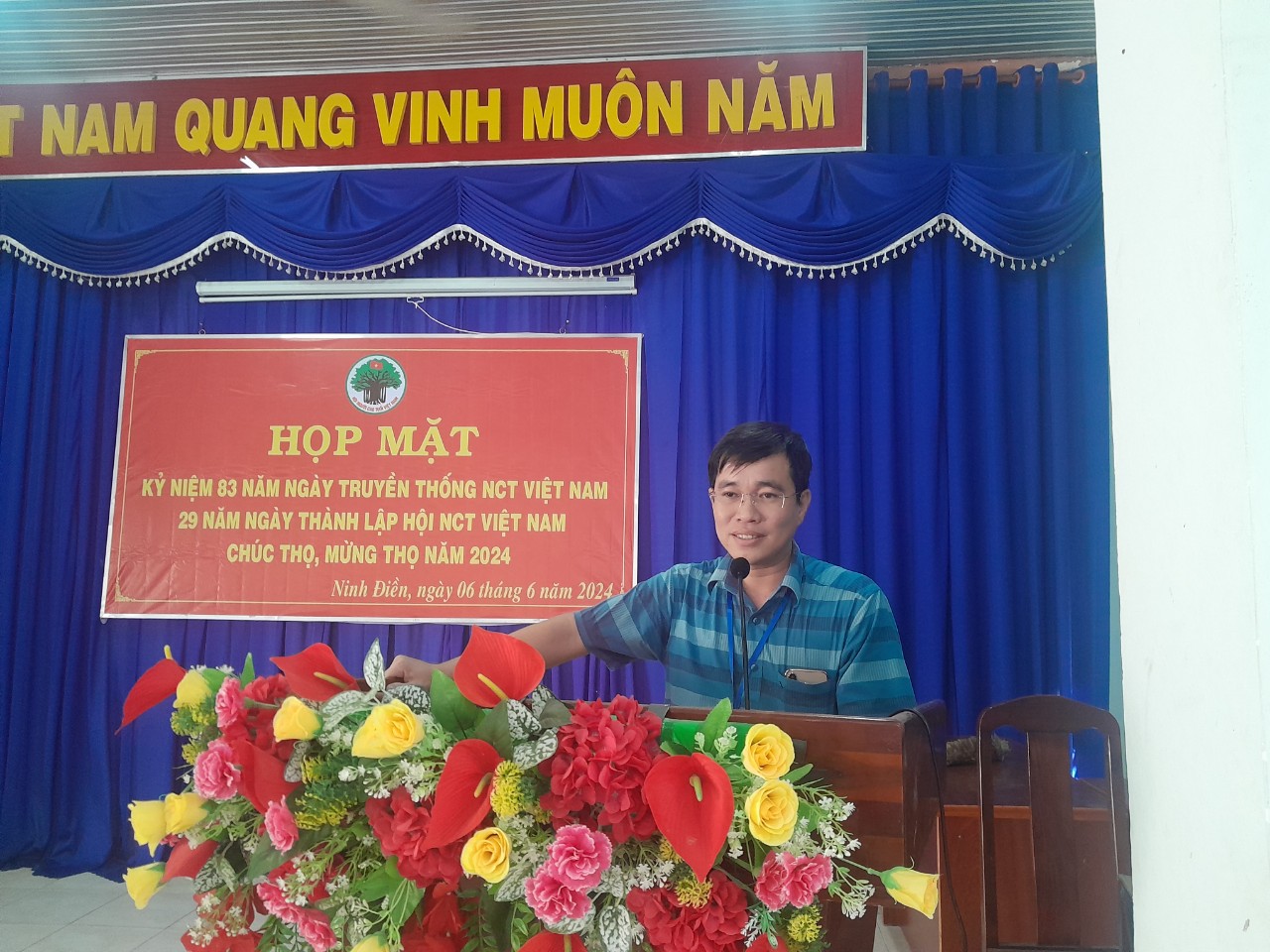 Xã Ninh Điền họp mặt Ngày truyền thống Người Cao tuổi Việt Nam