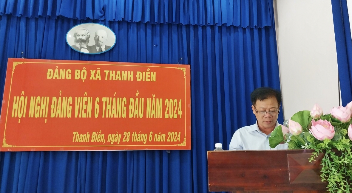 Thanh Điền: Tổ chức Hội nghị đảng viên 6 tháng đầu năm 2024