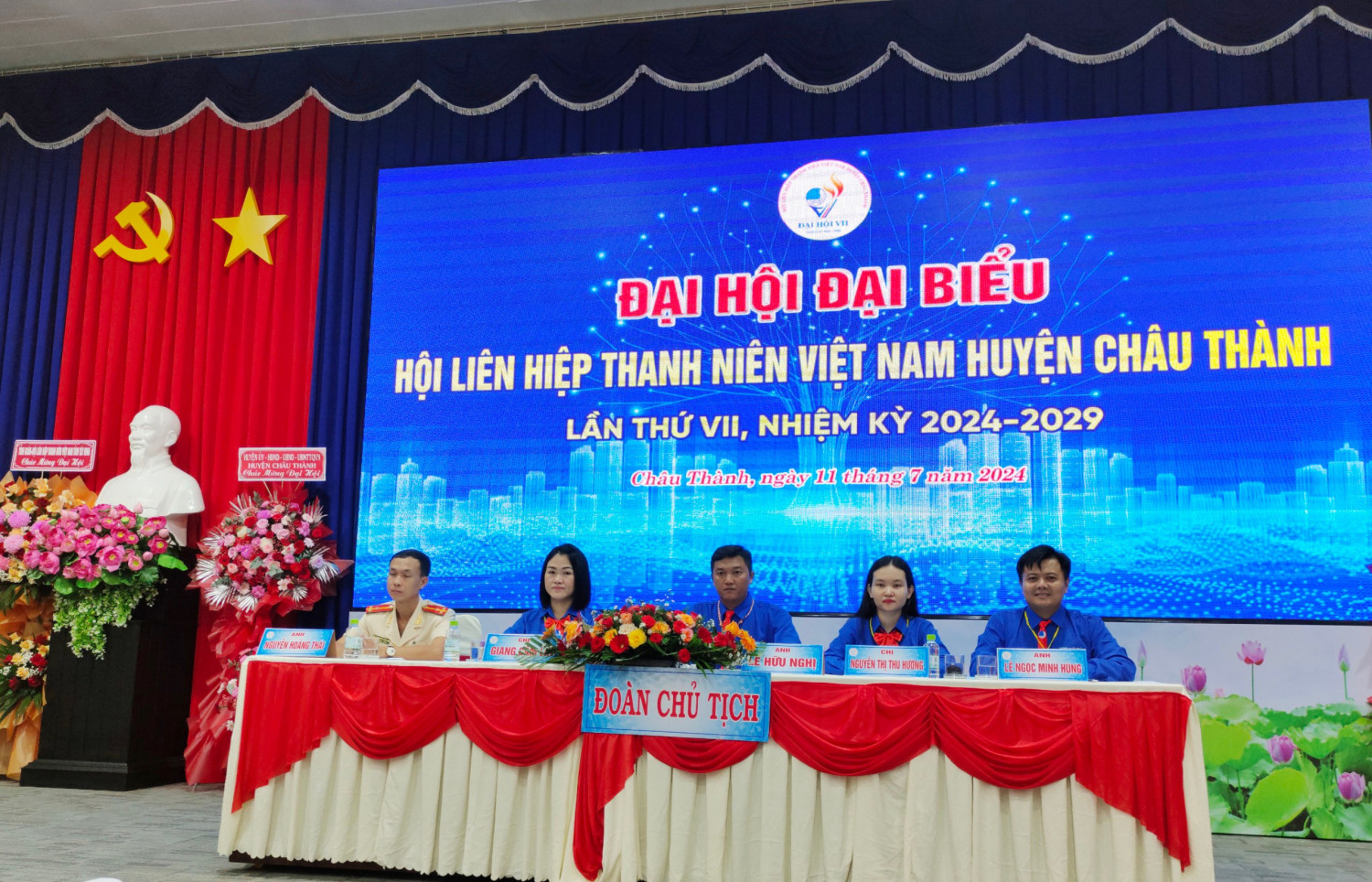 Khai mạc Đại hội đại biểu Hội LHTNVN huyện Châu Thành lần thứ VII