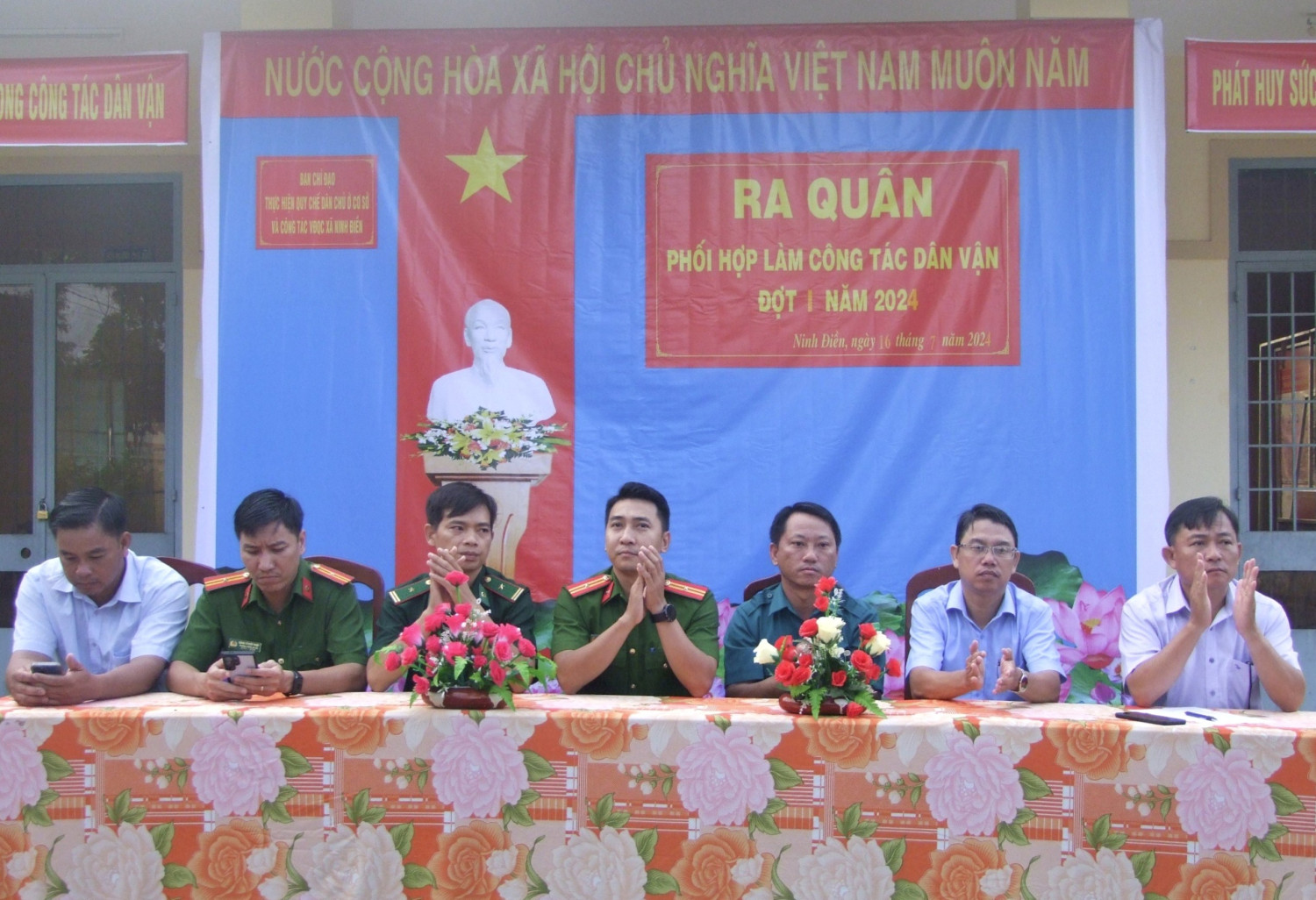 Ninh Điền: Ra quân phối hợp làm công tác dân vận đợt I năm 2024
