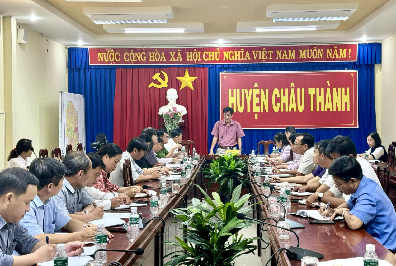 Ban chỉ đạo thu ngân sách huyện Châu Thành tổ chức họp định kỳ