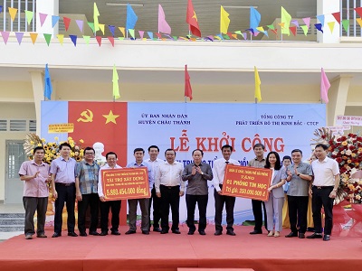 Khởi công xây dựng Trường tiểu học Giồng Nần (giai đoạn 2)