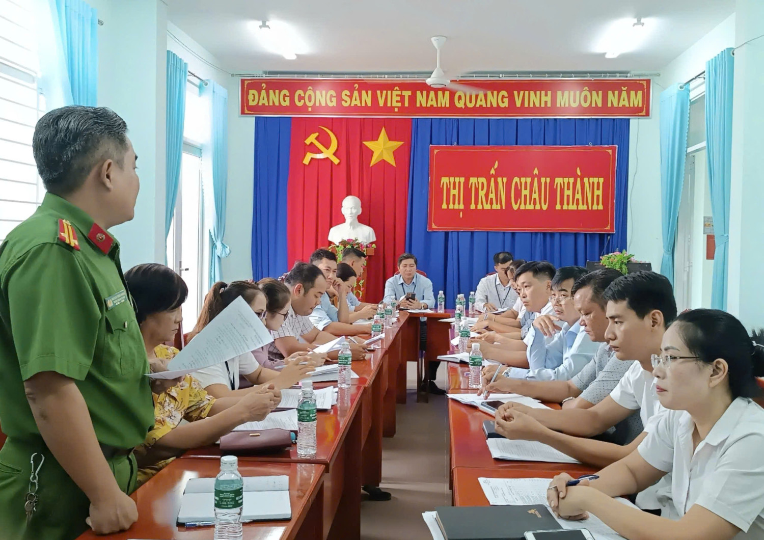 Thị trấn Châu Thành: Sơ kết 09 tháng đầu năm về công tác cải cách hành chính, chuyển đổi số và Đề án 06