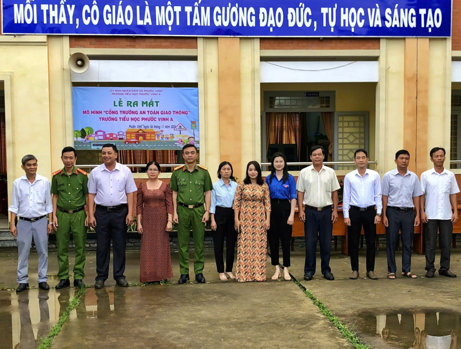 Phước Vinh: Thành lập mô hình Cổng trường An toàn giao thông