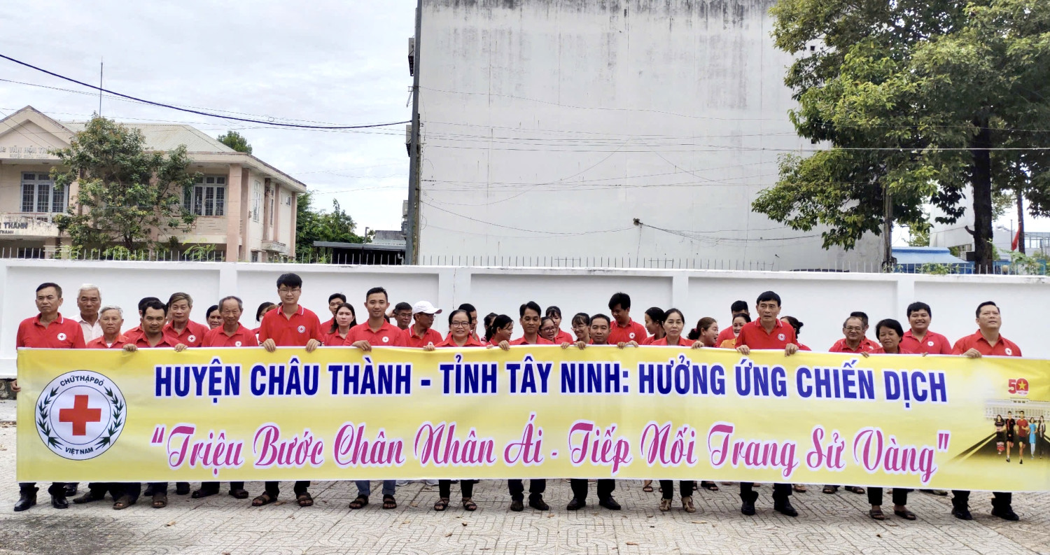 Châu Thành: Phát động và hưởng ứng chiến dịch “Triệu bước chân nhân ái – Tiếp nối trang sử vàng”