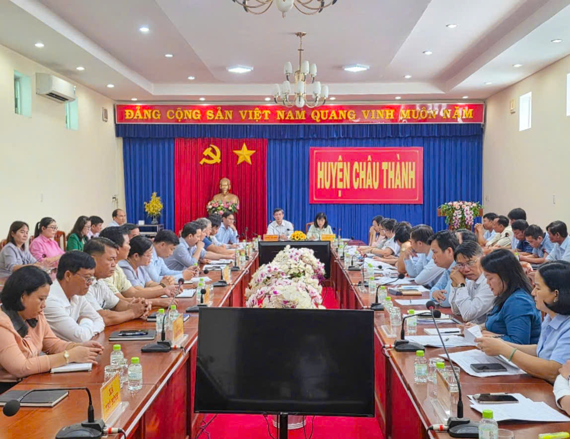 Châu Thành: Đảm bảo các điều kiện để đưa vào vận hành xã mới theo quy định